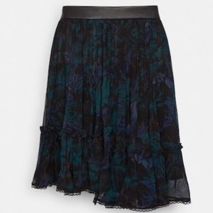 Coach Ruffle Skirt With Kaffe Fassett Print